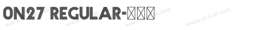 0N27 Regular字体转换